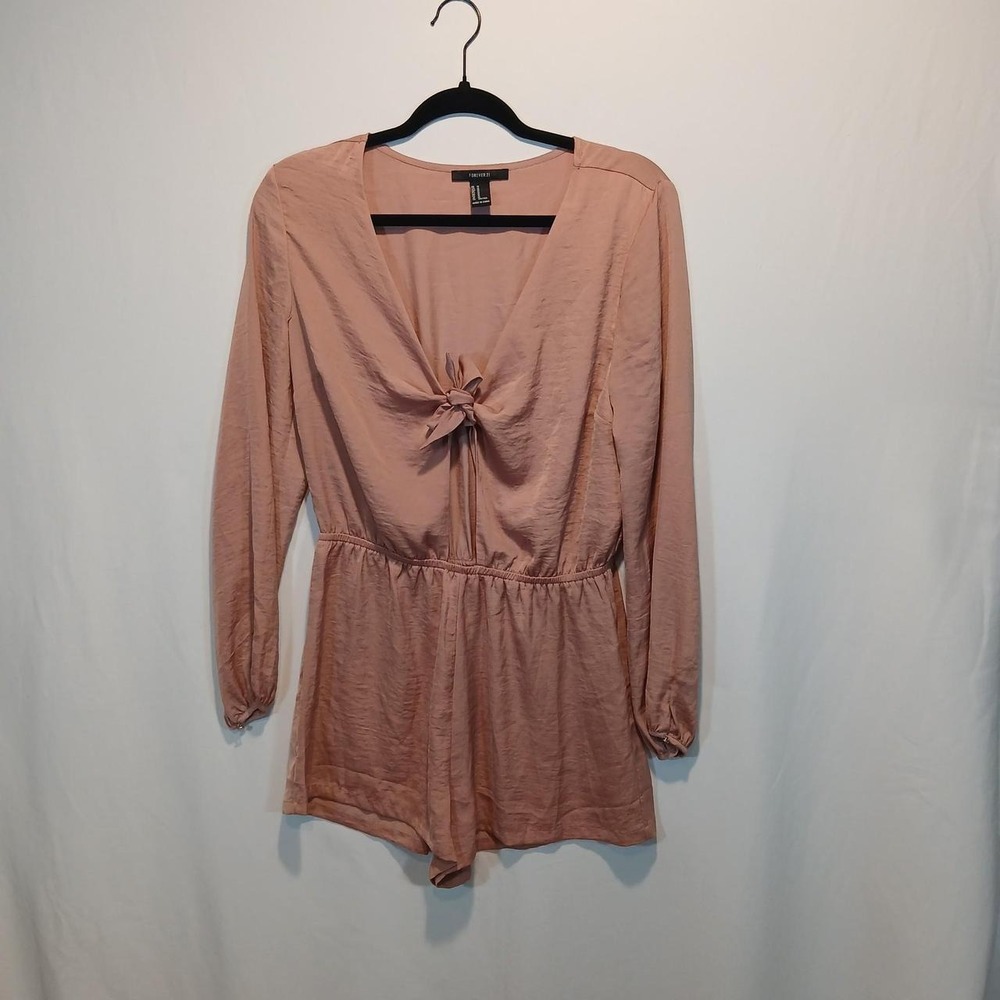 Forever 21 M Romper boho flirty romantic 2010s hipster babydoll coquette lined